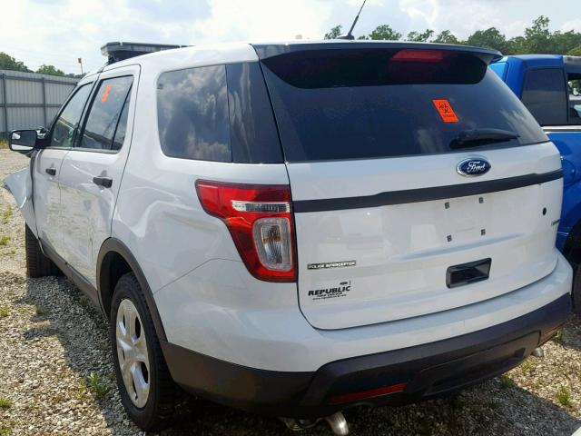 1FM5K8AR5FGA88292 - 2015 FORD EXPLORER P WHITE photo 3