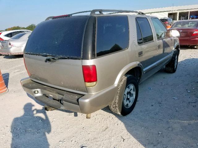 1GNDT13X24K153097 - 2004 CHEVROLET BLAZER BEIGE photo 4