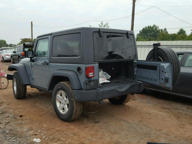 1C4AJWAG6FL550424 - 2015 JEEP WRANGLER S GRAY photo 3