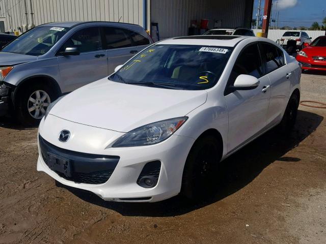 JM1BL1W56C1567630 - 2012 MAZDA 3 S WHITE photo 2