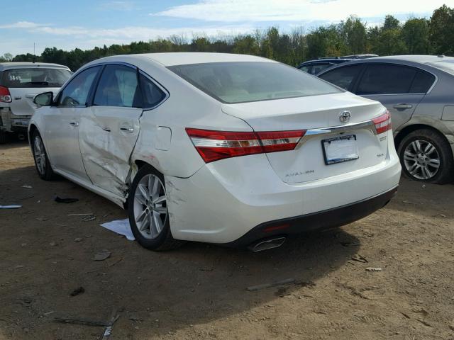 4T1BK1EB6EU086557 - 2014 TOYOTA AVALON BAS WHITE photo 3