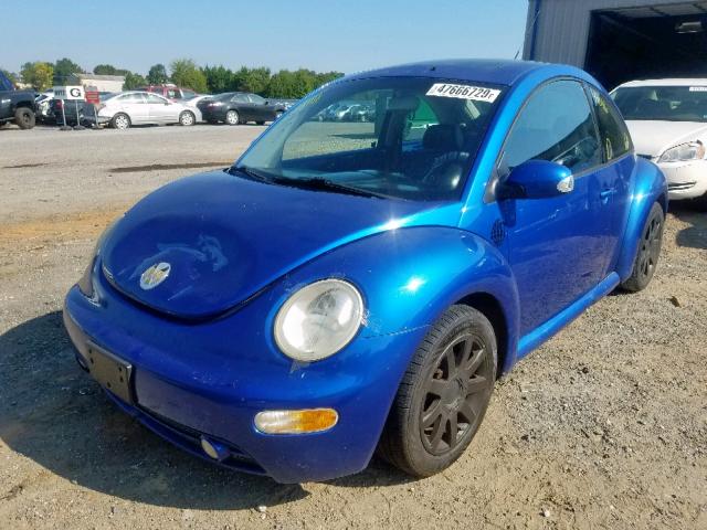3VWCD21C23M433839 - 2003 VOLKSWAGEN NEW BEETLE ლურჯი ფოტო 2
