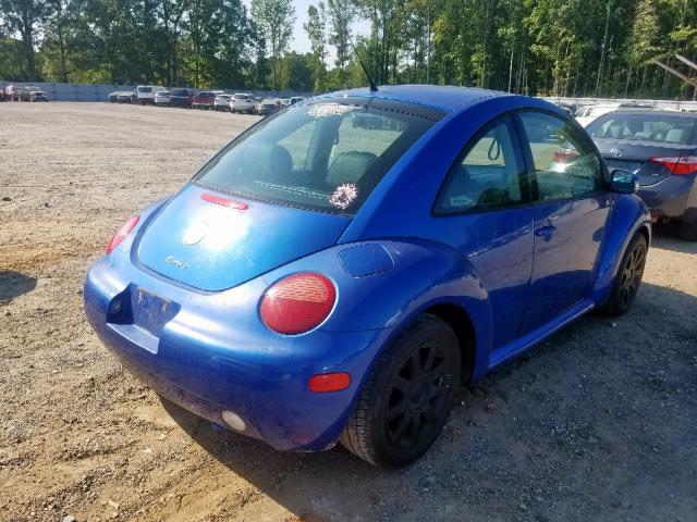 3VWCD21C23M433839 - 2003 VOLKSWAGEN NEW BEETLE ლურჯი ფოტო 4