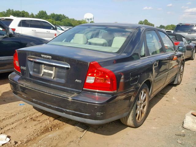 YV1TH592161426557 - 2006 VOLVO S80 2.5T BLACK photo 4