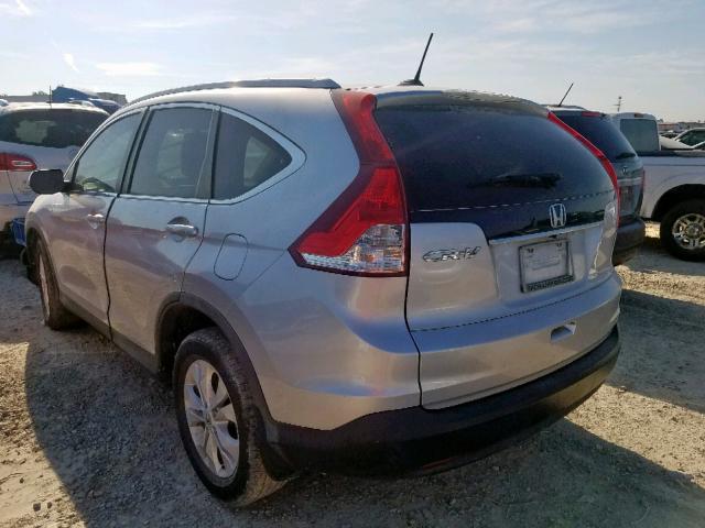 2HKRM3H79DH513562 - 2013 HONDA CR-V EXL SILVER photo 3