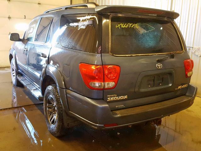 5TDBT48A65S252344 - 2005 TOYOTA SEQUOIA LI BLUE photo 3