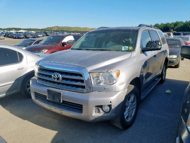 5TDBY68A28S022446 - 2008 TOYOTA SEQUOIA LI SILVER photo 2