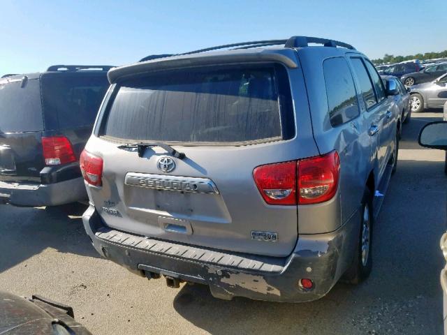 5TDBY68A28S022446 - 2008 TOYOTA SEQUOIA LI SILVER photo 4