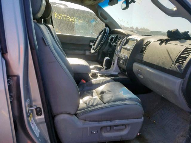 5TDBY68A28S022446 - 2008 TOYOTA SEQUOIA LI SILVER photo 5