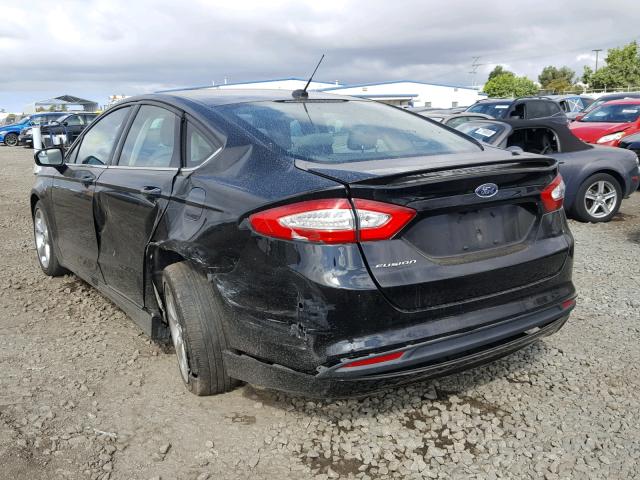 3FA6P0G77GR329027 - 2016 FORD FUSION S BLACK photo 3