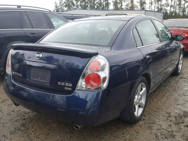 1N4BL11E96C185467 - 2006 NISSAN ALTIMA SE BLUE photo 4