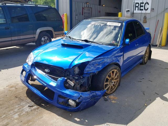 JF1GD29674G524562 - 2004 SUBARU IMPREZA WR BLUE photo 2