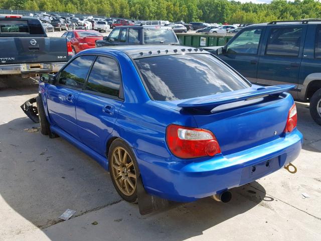 JF1GD29674G524562 - 2004 SUBARU IMPREZA WR BLUE photo 3