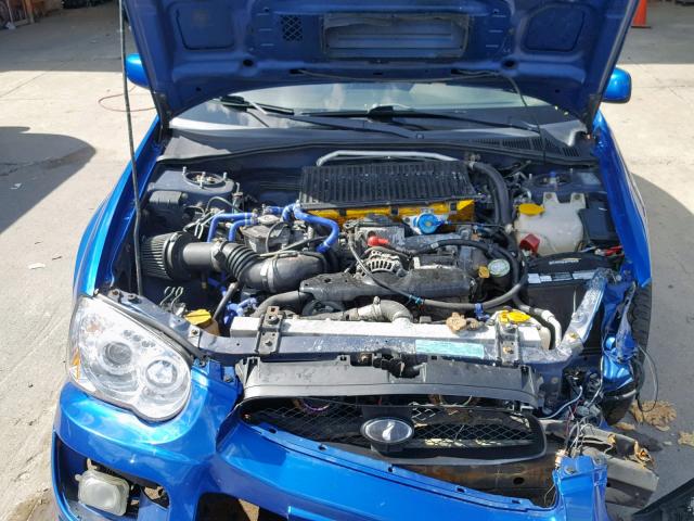 JF1GD29674G524562 - 2004 SUBARU IMPREZA WR BLUE photo 7