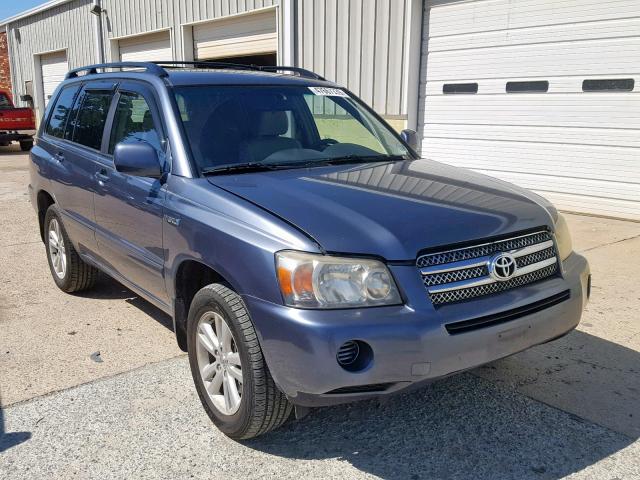 JTEDW21A560015617 - 2006 TOYOTA HIGHLANDER BLUE photo 1