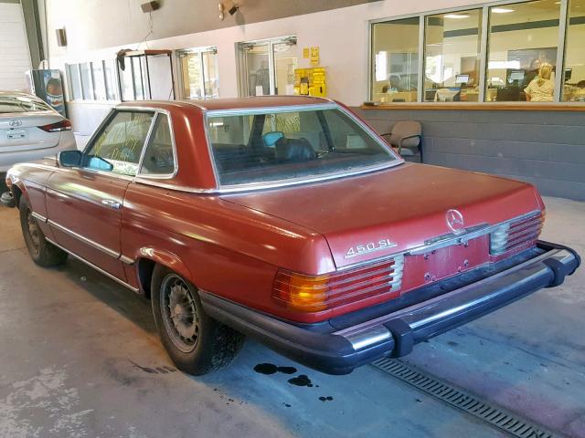 10704412019000 - 1974 MERCEDES-BENZ 450SL BURGUNDY photo 3