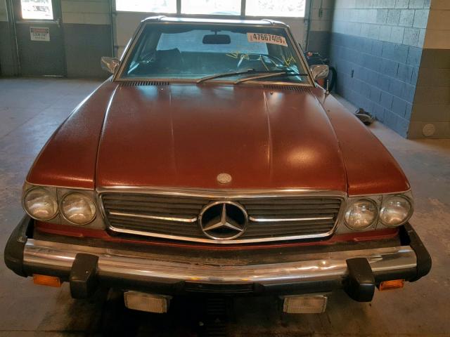 10704412019000 - 1974 MERCEDES-BENZ 450SL BURGUNDY photo 9