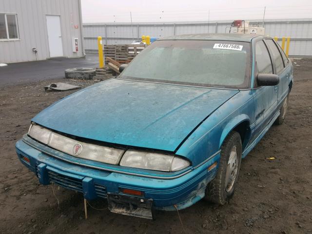 1G2WJ52M0RF239079 - 1994 PONTIAC GRAND PRIX TEAL photo 2