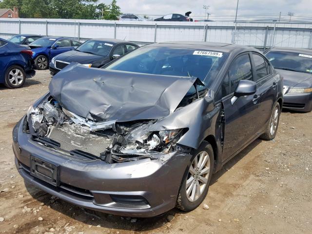 2HGFB2F94CH523755 - 2012 HONDA CIVIC EXL 灰色 照片 2
