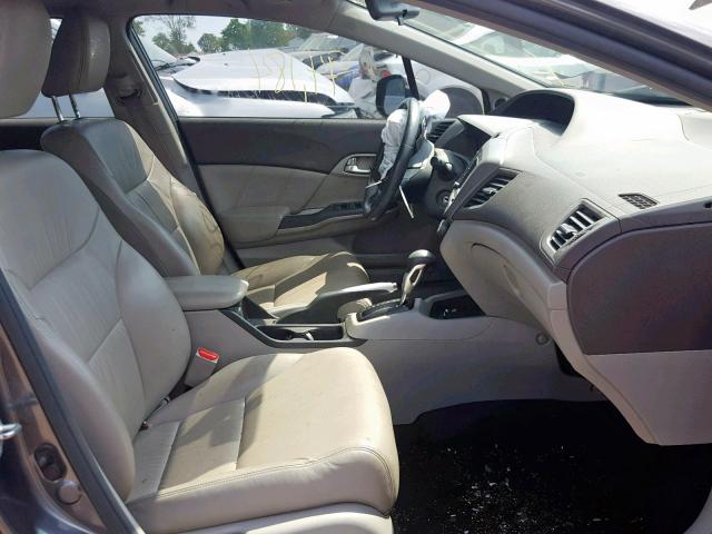 2HGFB2F94CH523755 - 2012 HONDA CIVIC EXL 灰色 照片 5