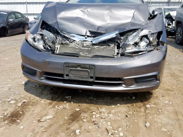 2HGFB2F94CH523755 - 2012 HONDA CIVIC EXL 灰色 照片 9