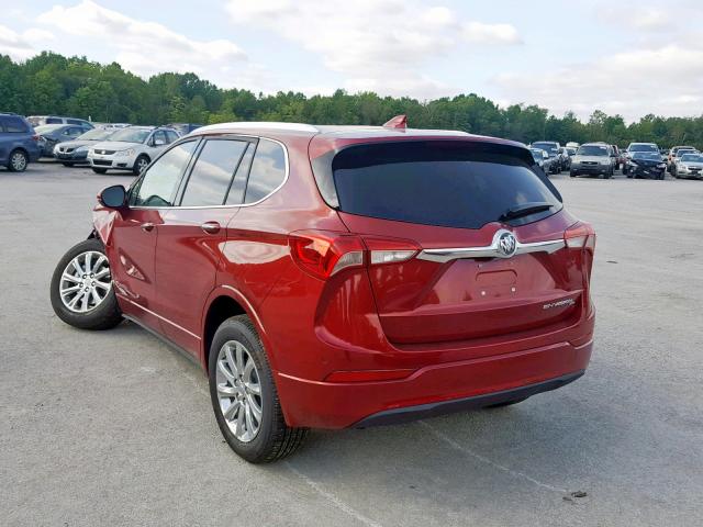 LRBFX2SA7KD033479 - 2019 BUICK ENVISION E RED photo 3