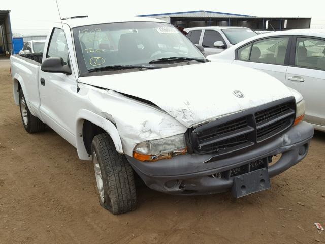 1D7FL16K14S645451 - 2004 DODGE DAKOTA SXT WHITE photo 1