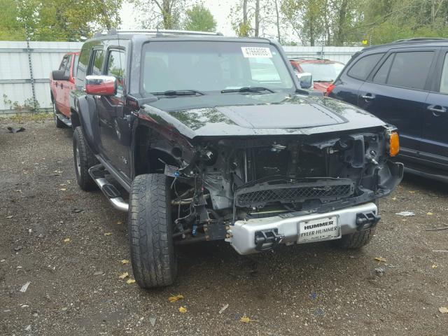 5GTEN13E998117619 - 2009 HUMMER H3 BLACK photo 1