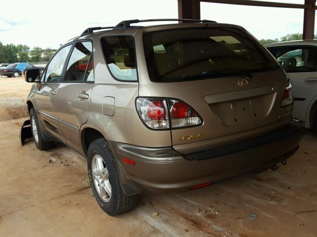 JTJGF10U610112659 - 2001 LEXUS RX 300 GOLD photo 3