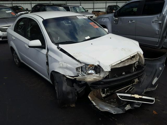 KL1TD5DE5BB136403 - 2011 CHEVROLET AVEO LS WHITE photo 1