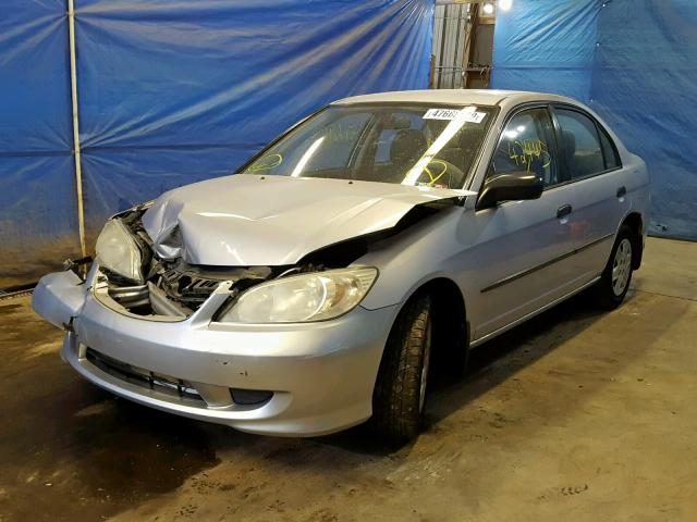 1HGES16314L004815 - 2004 HONDA CIVIC DX V SILVER photo 2