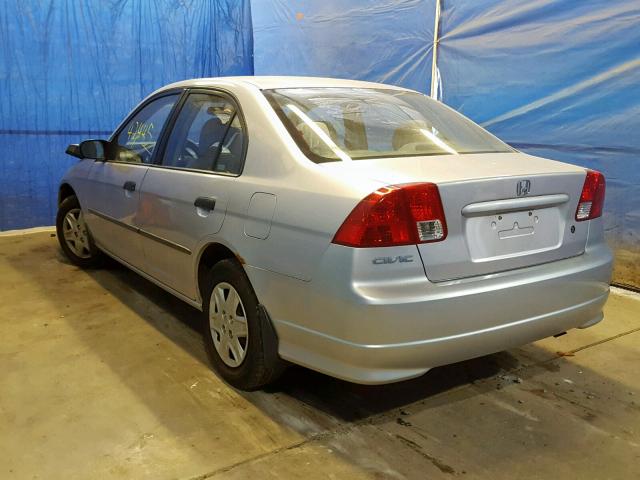 1HGES16314L004815 - 2004 HONDA CIVIC DX V SILVER photo 3