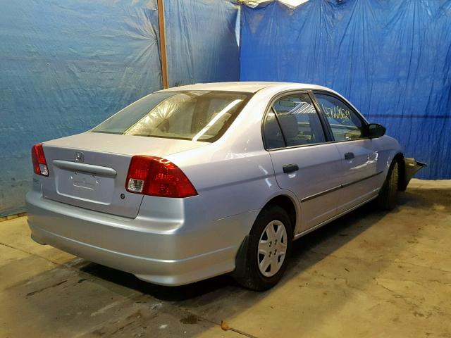 1HGES16314L004815 - 2004 HONDA CIVIC DX V SILVER photo 4