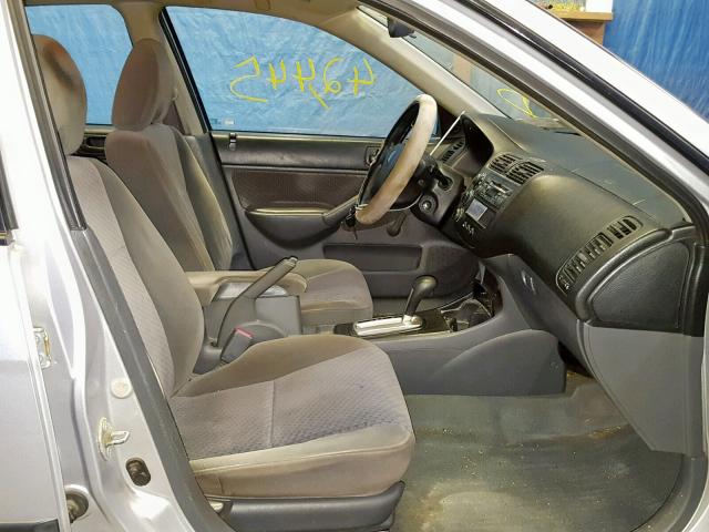 1HGES16314L004815 - 2004 HONDA CIVIC DX V SILVER photo 5