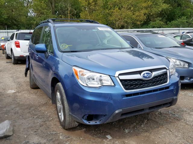 JF2SJADCXFH537700 - 2015 SUBARU FORESTER 2 BLUE photo 1