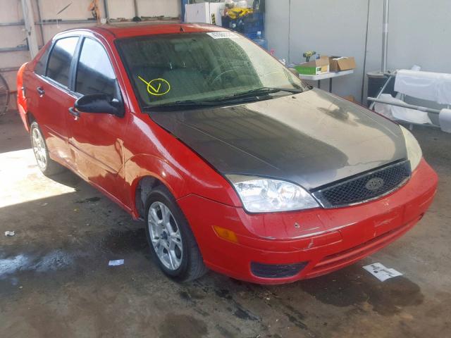 1FAFP34N27W322567 - 2007 FORD FOCUS ZX4 RED photo 1