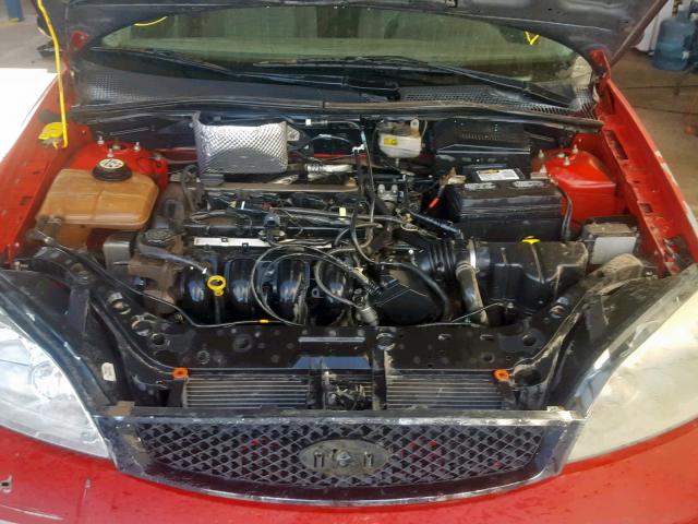 1FAFP34N27W322567 - 2007 FORD FOCUS ZX4 RED photo 7