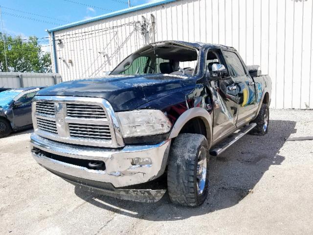 3D7UT2CL9AG153196 - 2010 DODGE RAM 2500 BLACK photo 2