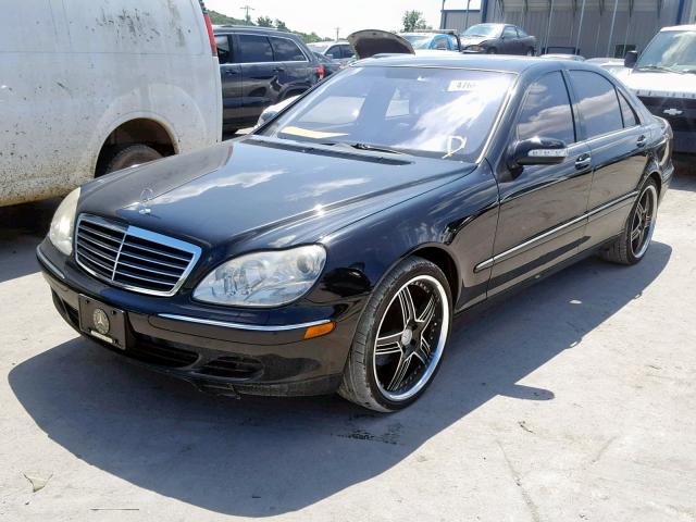 WDBNG75J84A428618 - 2004 MERCEDES-BENZ S 500 BLACK photo 2