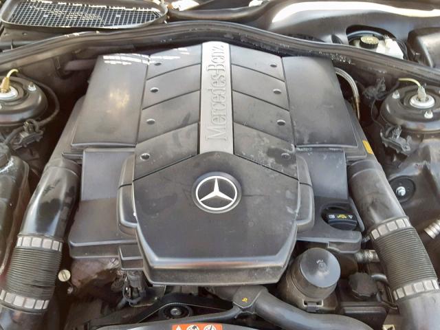 WDBNG75J84A428618 - 2004 MERCEDES-BENZ S 500 BLACK photo 7