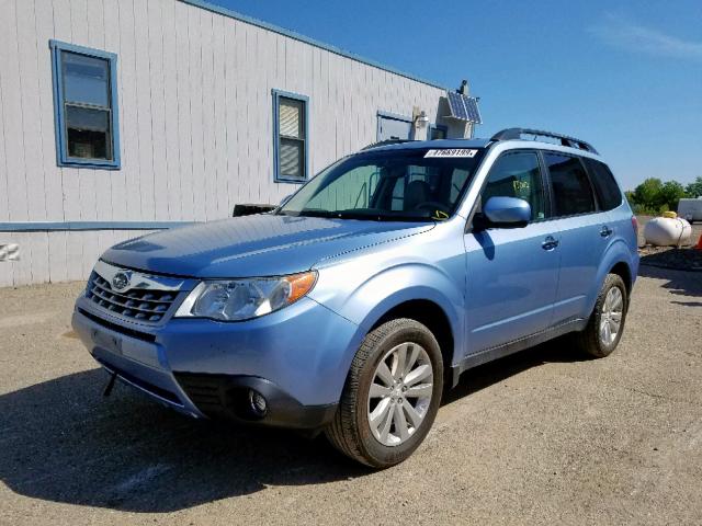 JF2SHAEC7BH779378 - 2011 SUBARU FORESTER L BLUE photo 2