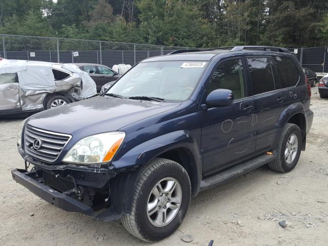 JTJBT20X340039158 - 2004 LEXUS GX 470 BLUE photo 2