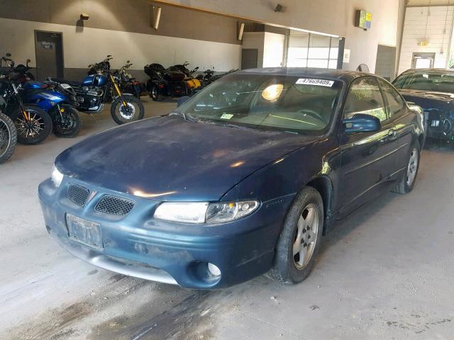 1G2WP12K7VF291082 - 1997 PONTIAC GRAND PRIX GREEN photo 2