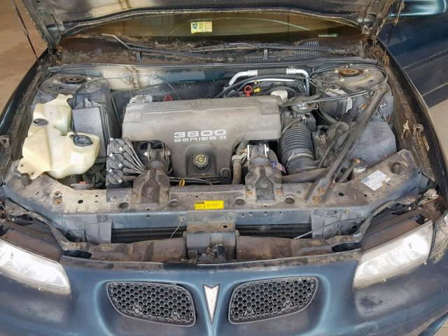 1G2WP12K7VF291082 - 1997 PONTIAC GRAND PRIX GREEN photo 7