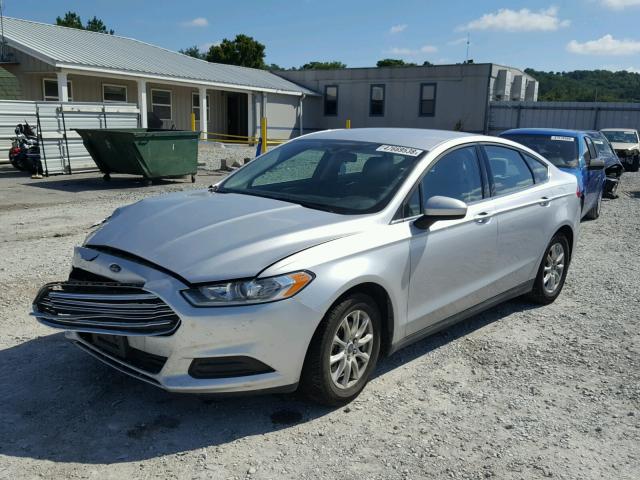 3FA6P0G7XGR132725 - 2016 FORD FUSION S SILVER photo 2