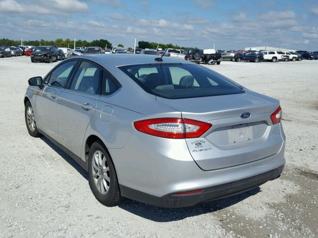 3FA6P0G7XGR132725 - 2016 FORD FUSION S SILVER photo 3