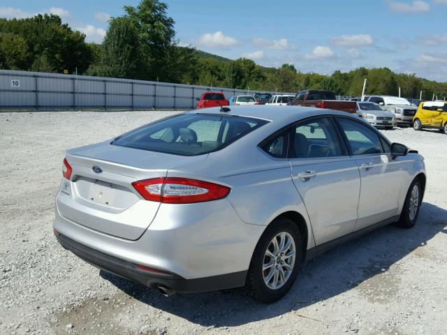 3FA6P0G7XGR132725 - 2016 FORD FUSION S SILVER photo 4