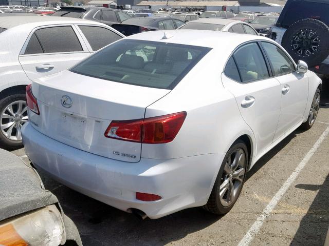 JTHBE262895023135 - 2009 LEXUS IS 350 WHITE photo 4