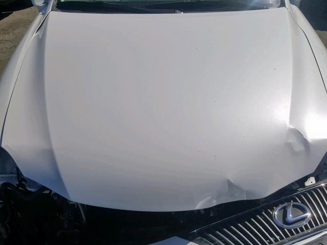 JTHBE262895023135 - 2009 LEXUS IS 350 WHITE photo 7