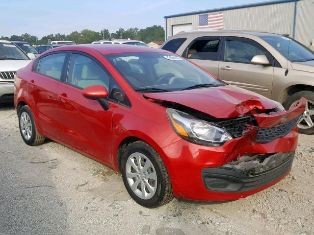 KNADM4A32D6125832 - 2013 KIA RIO LX RED photo 1